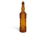 Bouteille carafe verre recyclé Ourea ambré 34x8x8cm