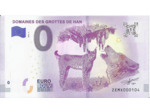 BELGIQUE 2018-2 DOMAINES DES GROTTES DE HAN BILLET SOUVENIR 0 EURO TOURISTIQUE