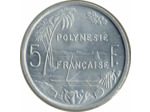POLYNESIE FRANÇAISE 5 FRANCS 1965 SUP/NC