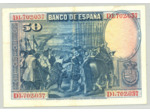 ESPAGNE 50 PESETAS 15-08-1928 SERIE D TTB