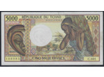 TCHAD 5000 FRANCS NON DATE (1984-91) SERIE C.001 SUP
