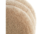 Pouf wood beige Jobbi 40x40x45cm