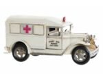 Ambulancde blanche en métal
