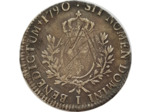 LOUIS XVI (1774-1793) ECU AUX BRANCHES D'OLIVIER 1790 I (Limoges) TB