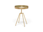 Table d'Appoint Ciara Fer doré 72x50cm