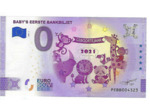 PAYS BAS 2021-1 BABY'S EERSTE BANKBILJET (ANNIVERSAIRE) BILLET SOUVENIR 0 EURO