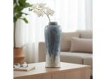 Vase en terre cuite émaillée 21x21x57cm