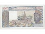 B.C.E.A.O (COTE D'IVOIRE ) 5000 FRANCS  1990 SUP