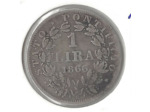 VATICAN 1 LIRA 1866 R XXI Petit buste TB+