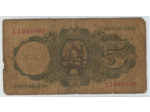 ESPAGNE 5 PESETAS 16 AOUT 1951 SERIE L B+