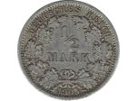 ALLEMAGNE 1/2 MARK 1905 F TTB