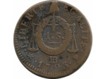 FRANCE LOUIS XVI 1 SOL AUX BALANCES 1793 BB (Strasbourg) TB+