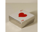 Boîte As de Cœur Aluminium 5x11x11cm