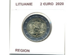 LITUANIE 2020 2 EURO COMMEMORATIVE REGION SUP