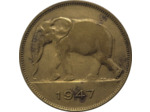 CONGO BELGE 5 FRANCS 1947 TB+ (W29)