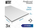 Feuilles de plasticard 1.5mm - 3 pcs