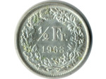 SUISSE 1/2 FRANC 1963 B SUP N1