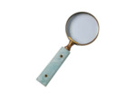 Loupe laiton bleu Chehoma 15x7x7cm