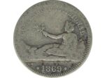 ESPAGNE 1 PESETA 1869 SNM TB-