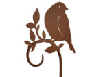 Tuteur oiseau jardin fer 18x89cm