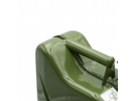 Jerrican essence 10 litres robuste OTAN, remplissage sûr et rapide