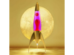 Lampe à lave fusée Telstar Rocket Or