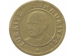 TURQUIE 1 LIRA 2007 FAUTEE MONO-METALLIQUE TTB