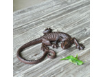 Grande salamandre déco fonte 16x21cm