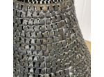 Lampe vase métal 59x30x35cm