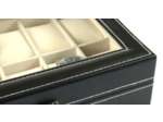 COFFRET vitrine SIMILI CUIR pour 12 montres 73629