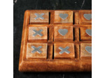Jeu Morpion Oxo Love en Bois de Manguier 4x18x18cm