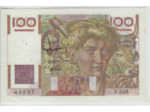FRANCE 100 FRANCS JEUNE PAYSAN FILIGRANE INVERSE 1-10-1953 F.558 SUP