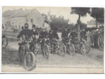 Belgique 1914 LA GRANDE GUERRE Section Motocyclistes Belges près D'Ostende