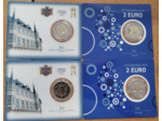 LUXEMBOURG 2025 lot 4 coincard 2 €URO DUC HENRI et SCHUMAN avec colorisées