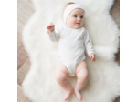Body croisé coton bio maille fantaisie 6 mois et 9 mois