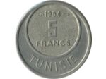 TUNISIE 5 FRANCS 1954 TTB+