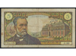 FRANCE 5 FRANCS PASTEUR 5-5-1967 O.60 TB+