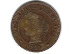 FRANCE 1 CENTIME CERES 1897 A TTB+