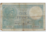 FRANCE 10 FRANCS MINERVE 6-4-1939 SERIE R.69302 TB