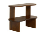 Petite Étagère Polanco en Bois de Manguier à 2 Niveaux 84x60x37cm