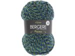 BERGÈRE DE FRANCE - Pelote PRISME - Fil à tricoter tweed et rond, 45% de laine - Aiguille 4 mm, 50 g, 120 m - Fabrication Française - Multicolore, VERT OCÉAN