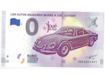 37 JOUE LES TOURS 2018-1 ANNEE ALPINE A110 BERLINETTE BILLET SOUVENIR 0 EURO