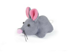 Souris tremblante pour chats - 8cm