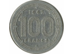 B.C.E.A.E 100 FRANCS 1967 TB+