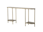 Console design fer doré 145x30x79cm