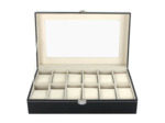 COFFRET vitrine SIMILI CUIR pour 12 montres 73629