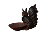 Vide Poche Ecureuil Assis Marron résine 14x19x25cm