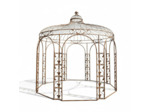 Gloriette Elena fer Jaune 337x337x351cm
