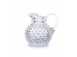 Carafon en Cristal Transparent Pointe de Diamant Élégant 14x12cm