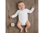 Body croisé coton bio maille fantaisie 6 mois et 9 mois